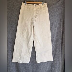 Universal Thread Wide Leg Ankle Cream Pants